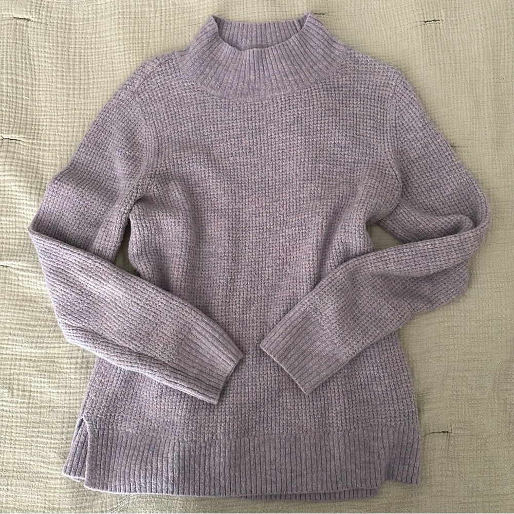 Lilac mock neck sweater